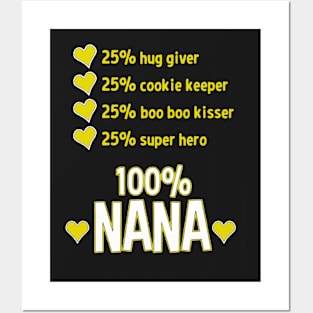 Nana is my grandchildren tshirt Posters and Art